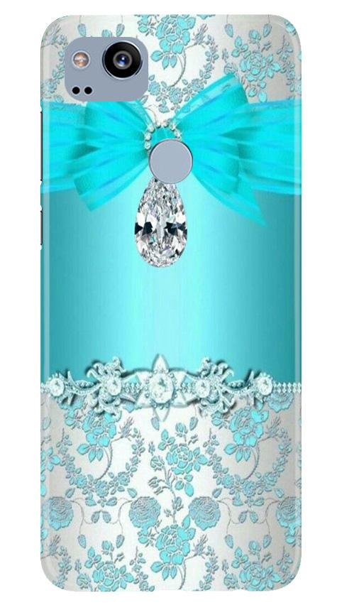Shinny Blue Background Case for Google Pixel 2