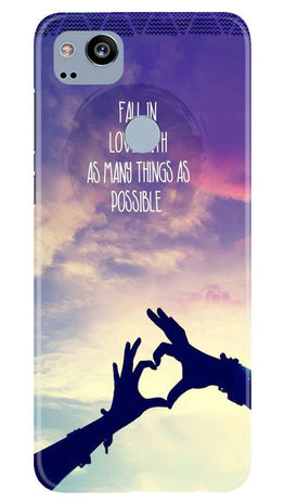 Fall in love Case for Google Pixel 2