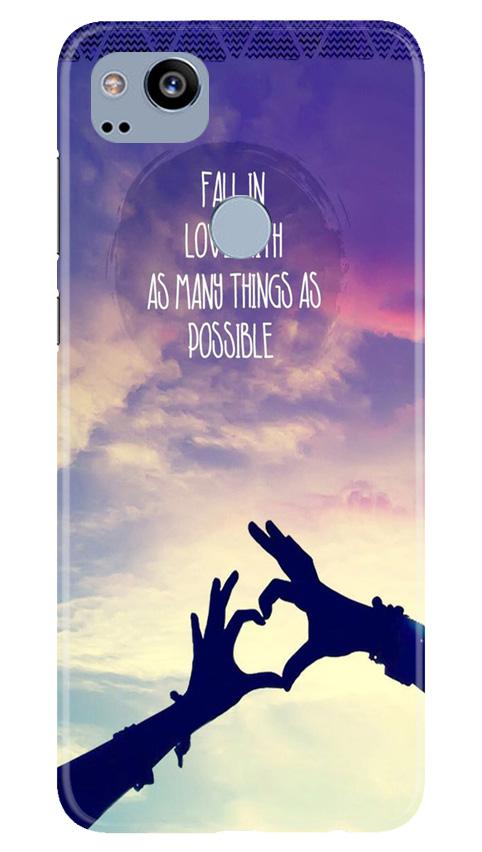 Fall in love Case for Google Pixel 2
