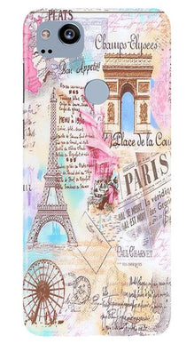 Paris Eiftel Tower Mobile Back Case for Google Pixel 2 (Design - 54)