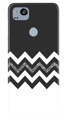Black white Pattern2Mobile Back Case for Google Pixel 2 (Design - 83)
