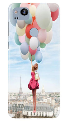 Girl with Baloon Mobile Back Case for Google Pixel 2 (Design - 84)
