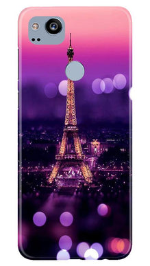 Eiffel Tower Mobile Back Case for Google Pixel 2 (Design - 86)