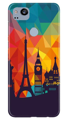Eiffel Tower2 Mobile Back Case for Google Pixel 2 (Design - 91)