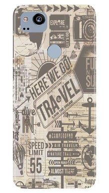 Travel Mobile Back Case for Google Pixel 2  (Design - 104)