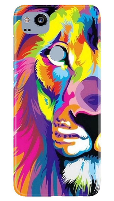 Colorful Lion Case for Google Pixel 2(Design - 110)