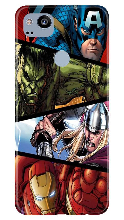 Avengers Superhero Case for Google Pixel 2(Design - 124)