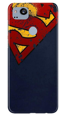 Superman Superhero Mobile Back Case for Google Pixel 2  (Design - 125)