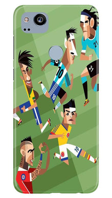 Football Mobile Back Case for Google Pixel 2  (Design - 166)