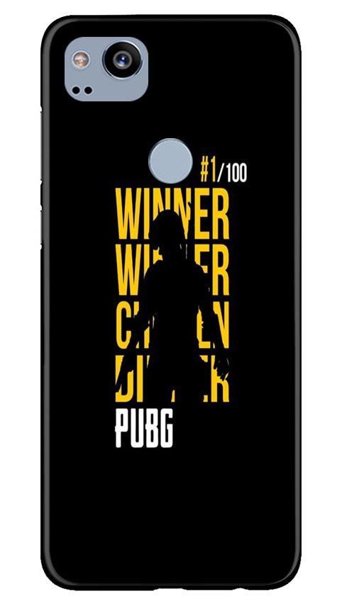 Pubg Winner Winner Case for Google Pixel 2  (Design - 177)