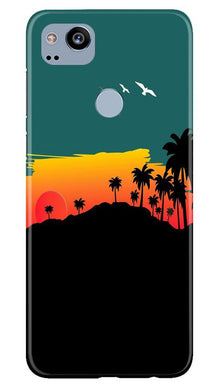 Sky Trees Mobile Back Case for Google Pixel 2 (Design - 191)