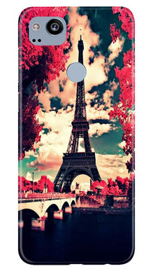 Eiffel Tower Mobile Back Case for Google Pixel 2 (Design - 212)