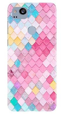 Pink Pattern Mobile Back Case for Google Pixel 2 (Design - 215)