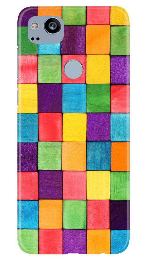 Colorful Square Case for Google Pixel 2 (Design No. 218)
