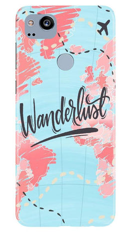 Wonderlust Travel Case for Google Pixel 2 (Design No. 223)
