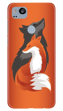 Wolf  Mobile Back Case for Google Pixel 2 (Design - 224)