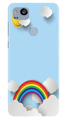 Rainbow Mobile Back Case for Google Pixel 2 (Design - 225)