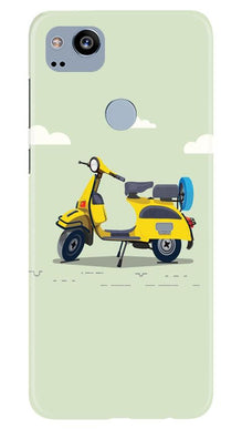 Vintage Scooter Mobile Back Case for Google Pixel 2 (Design - 260)