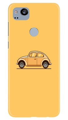 Vintage Car Mobile Back Case for Google Pixel 2 (Design - 262)