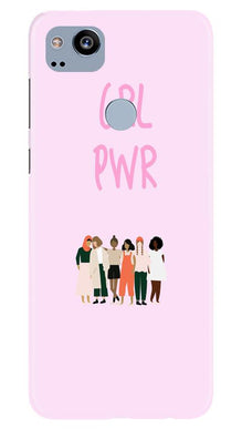 Girl Power Mobile Back Case for Google Pixel 2 (Design - 267)