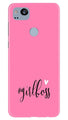 Girl Boss Pink Case for Google Pixel 2 (Design No. 269)