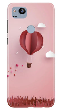 Parachute Mobile Back Case for Google Pixel 2 (Design - 286)