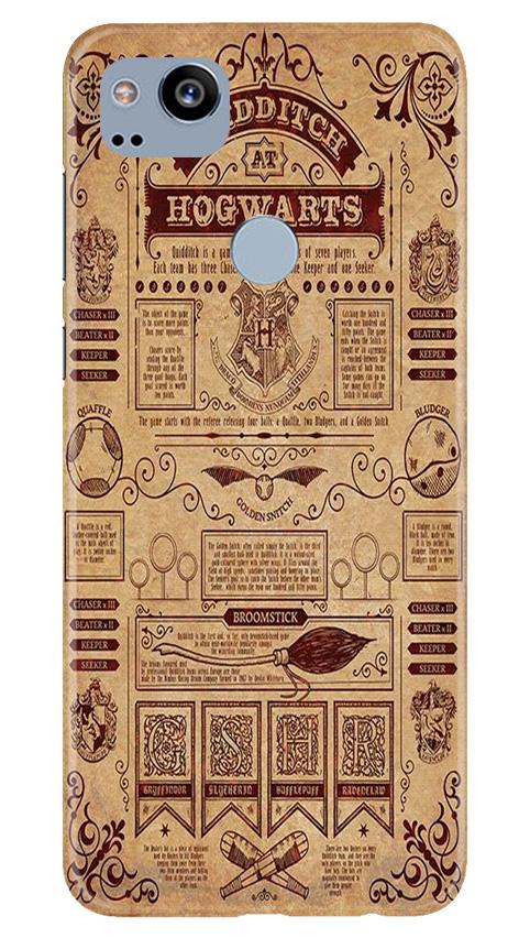Hogwarts Mobile Back Case for Google Pixel 2 (Design - 304)