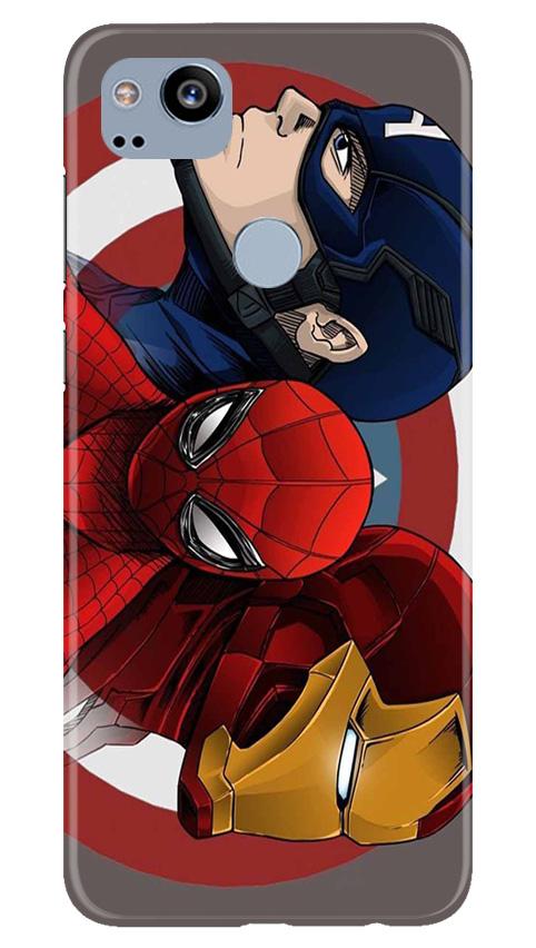Superhero Mobile Back Case for Google Pixel 2 (Design - 311)