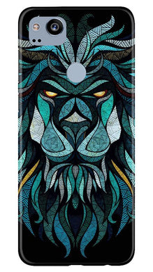 Lion Mobile Back Case for Google Pixel 2 (Design - 314)