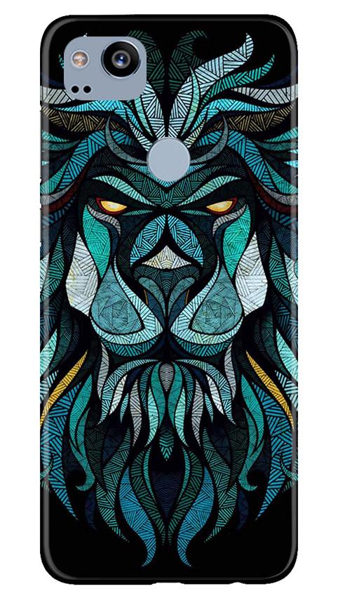 Lion Mobile Back Case for Google Pixel 2 (Design - 314)