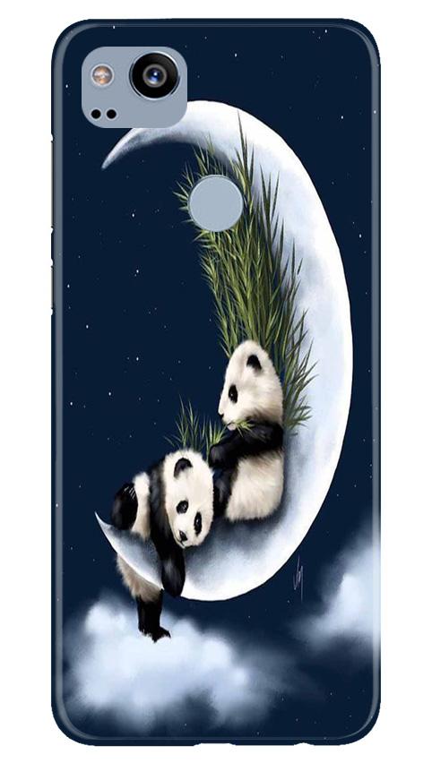 Panda Moon Mobile Back Case for Google Pixel 2 (Design - 318)