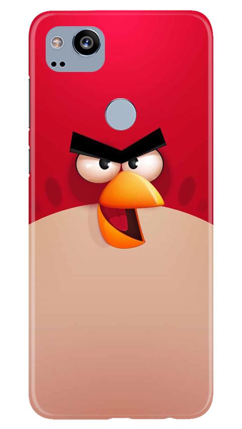 Angry Bird Red Mobile Back Case for Google Pixel 2 (Design - 325)