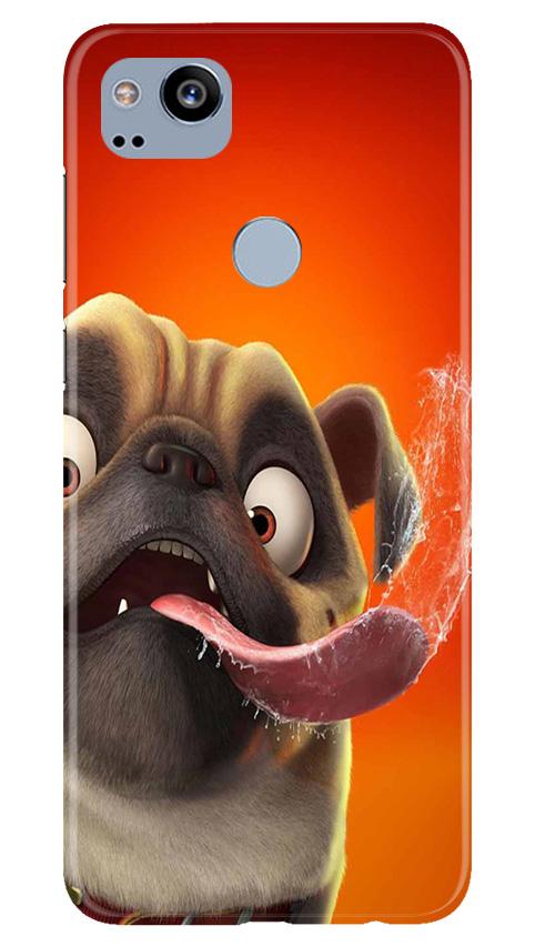 Dog Mobile Back Case for Google Pixel 2 (Design - 343)