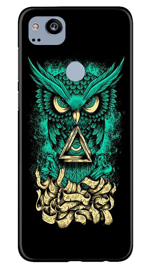Owl Mobile Back Case for Google Pixel 2 (Design - 358)
