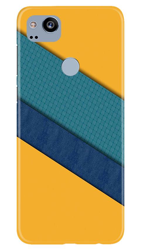 Diagonal Pattern Mobile Back Case for Google Pixel 2 (Design - 370)
