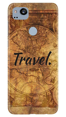 Travel Mobile Back Case for Google Pixel 2 (Design - 375)