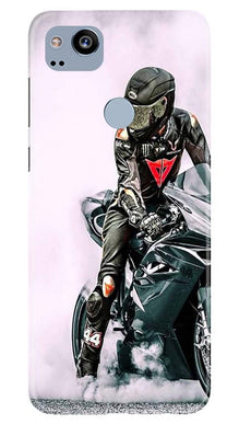 Biker Mobile Back Case for Google Pixel 2 (Design - 383)