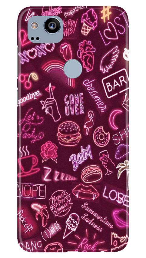 Party Theme Mobile Back Case for Google Pixel 2 (Design - 392)
