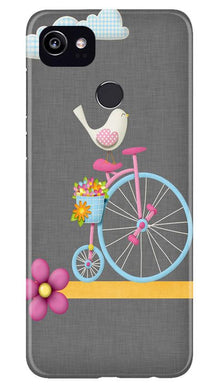 Sparron with cycle Mobile Back Case for Google Pixel 2 XL (Design - 34)