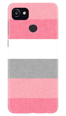 Pink white pattern Mobile Back Case for Google Pixel 2 XL (Design - 55)