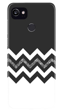 Black white Pattern2Mobile Back Case for Google Pixel 2 XL (Design - 83)