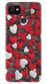 Red White Hearts Case for Google Pixel 2 XL  (Design - 105)