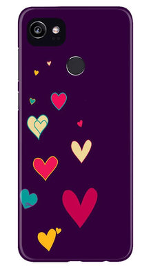 Purple Background Mobile Back Case for Google Pixel 2 XL  (Design - 107)