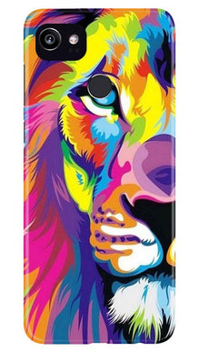 Colorful Lion Mobile Back Case for Google Pixel 2 XL  (Design - 110)
