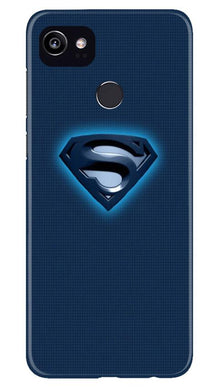 Superman Superhero Mobile Back Case for Google Pixel 2 XL  (Design - 117)