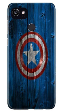 Captain America Superhero Mobile Back Case for Google Pixel 2 XL  (Design - 118)