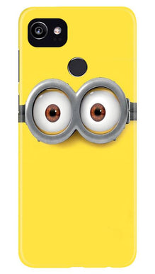 Minions Mobile Back Case for Google Pixel 2 XL  (Design - 128)