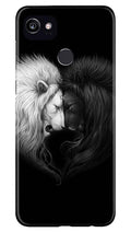 Dark White Lion Case for Google Pixel 2 XL  (Design - 140)