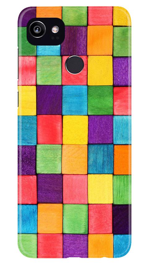 Colorful Square Case for Google Pixel 2 XL (Design No. 218)