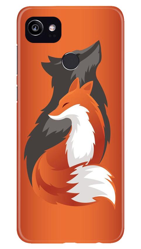 Wolf  Case for Google Pixel 2 XL (Design No. 224)